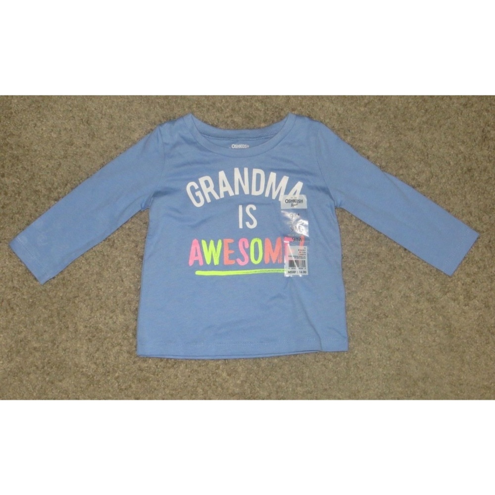 OshKosh Original Grandmas Is Awesome 9M 9 Months - Picture 1 of 3